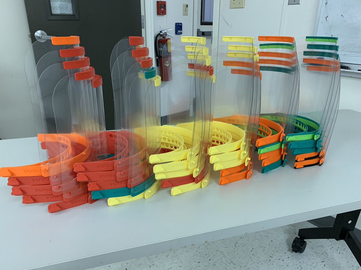 WA4thDavid's tweet photo. 30 face shields made in the Whitefield Innovation Lab thanks to Matthew David are headed to Piedmont Hospital’s Anesthesiology department.  #othersaheadofself #alwaysWhitefield @GMatthewDavid https://t.co/93bM6plp3v