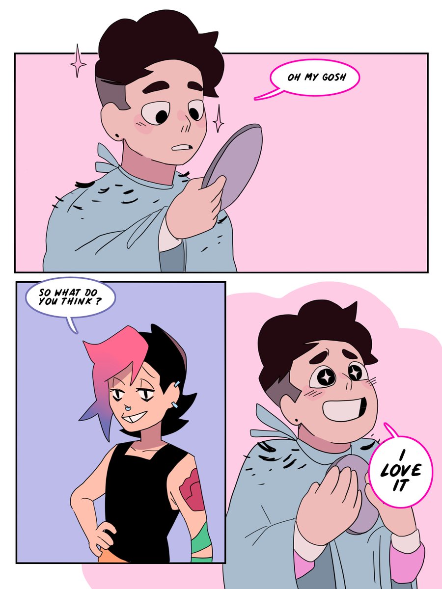 (sorry for my bad English)
ok so that is a kind of ending of a chapter...if I could do it I want to make a full AU comic story about new chapter in Steven's life but no promises