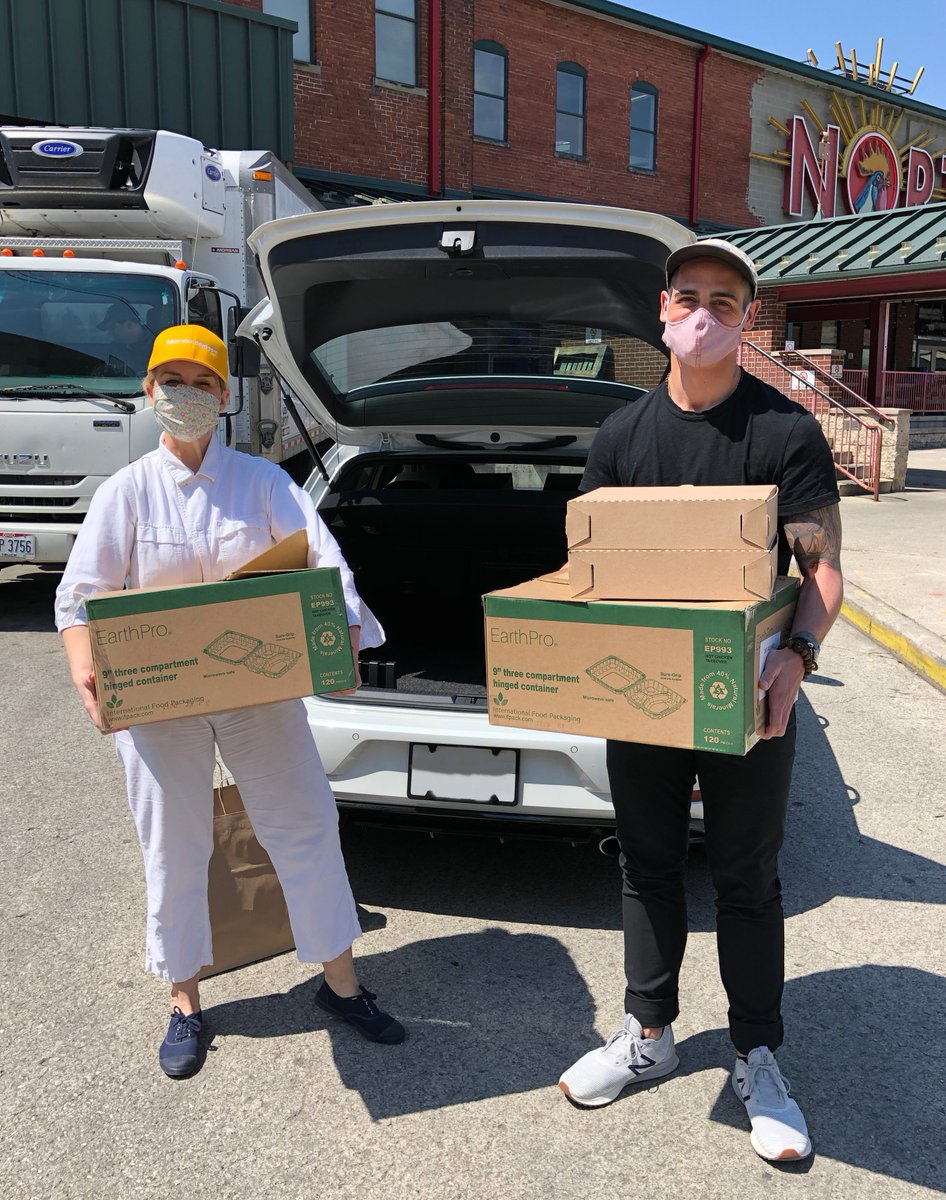 A few weeks ago, we teamed up with companies across Columbus to feed 20,000 at-risk members of our community impacted by COVID-19. 

This week, our team is preparing over 1,000 meals as part of this greater effort. <a href="/Jenisplendid/">jeni britton</a> picked up our last order of the day!