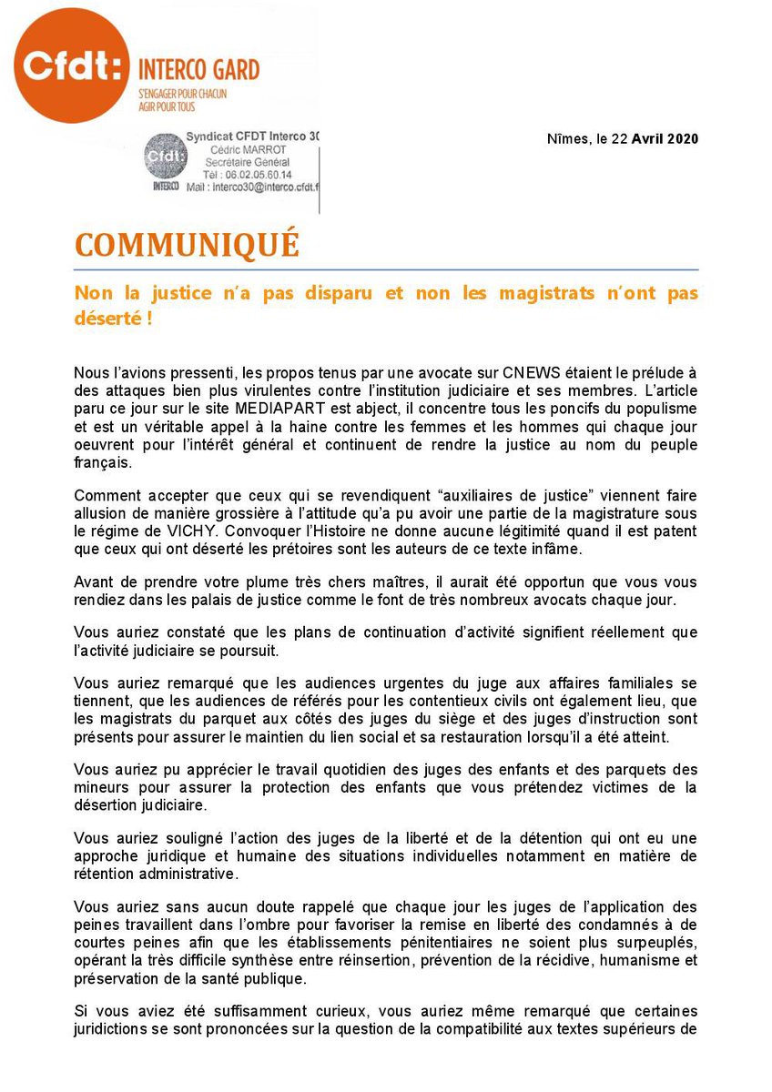 interco30's tweet photo. @edwyplenel @Mediapart @MediapartBlogs En réponse : non la justice n’a pas disparu https://t.co/PRk7PbNQJP