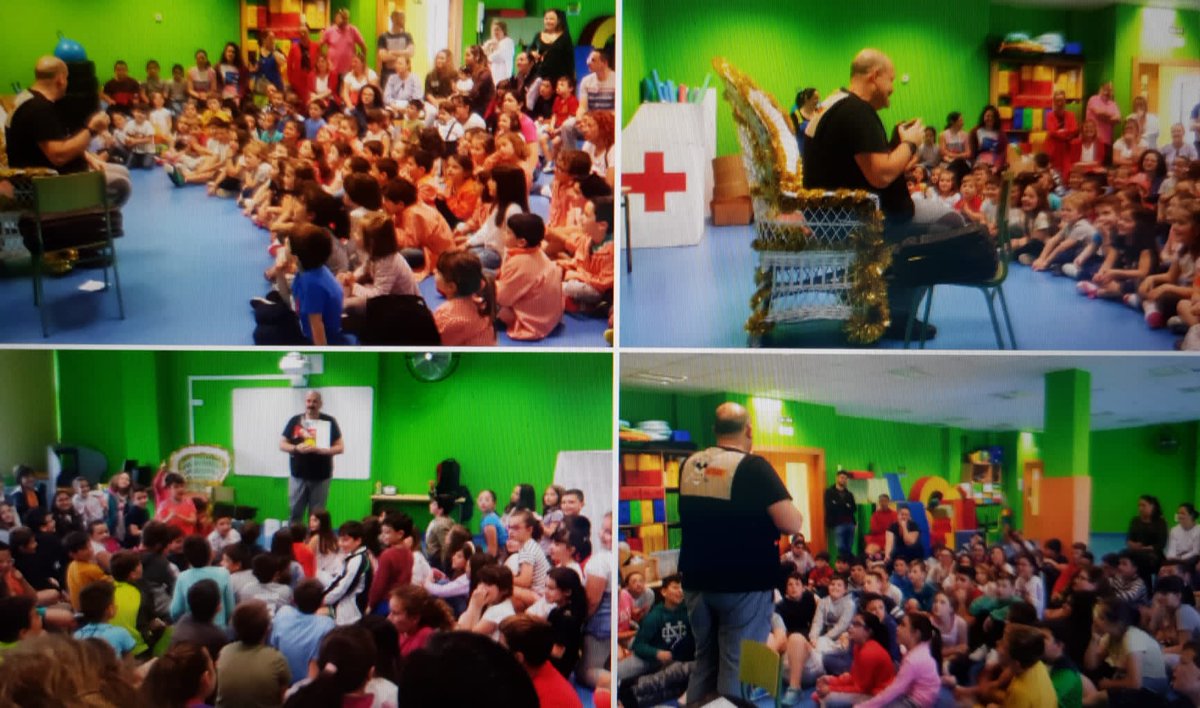 AguanazCeip's tweet photo. 23 de abril. Día del Libro. Hoy como siempre, os invitamos a escuchar y leer historias. Julianini está con el CEIP AGUANAZ. En nuestro blog https://t.co/9hV7kNqGTn. ¡Gracias a Julián!!! https://t.co/BwNCBoeWO7