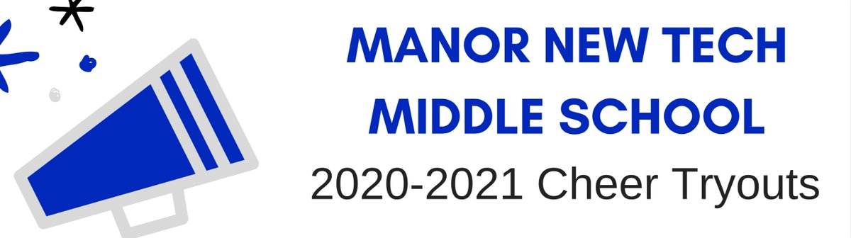 newtechmiddle's tweet photo. 2020-2021 MNTMS Gladiator Cheer Tryouts UPDATE! Please click on the link for more information. https://t.co/RUhCRmkbwL 

#GladiatorStrong @newtech_cheer https://t.co/qXyTUia6wi