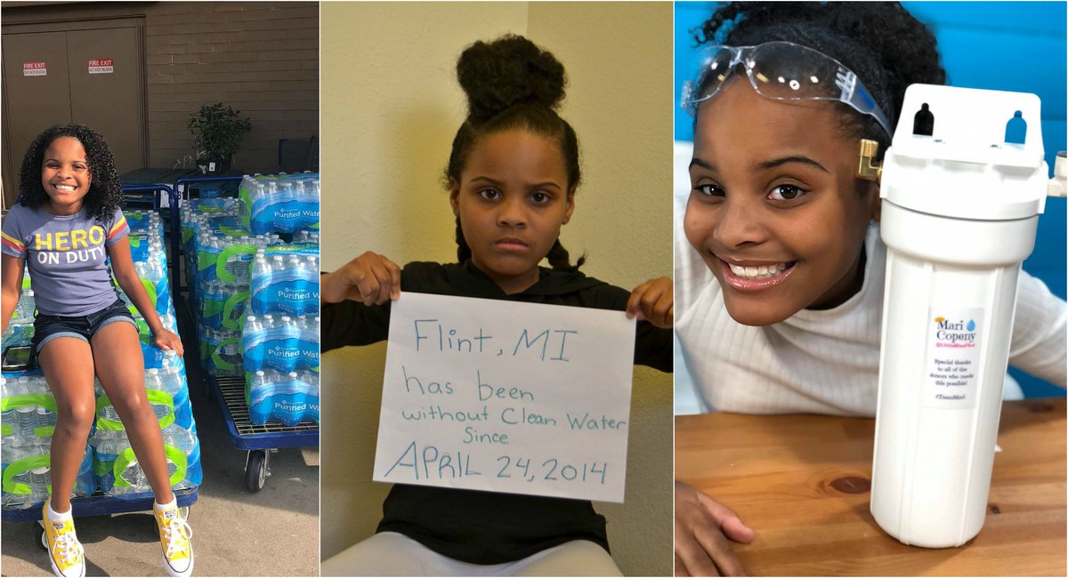 It's  #WednesdaysForWater &  #EarthDay2020   and we are 2 days away from the 6 year mark of the  #FlintWaterCrisis so today i'm going to share my story of how I went from a kid dealing with bad water, to having my own solution for water issues across the country (1)