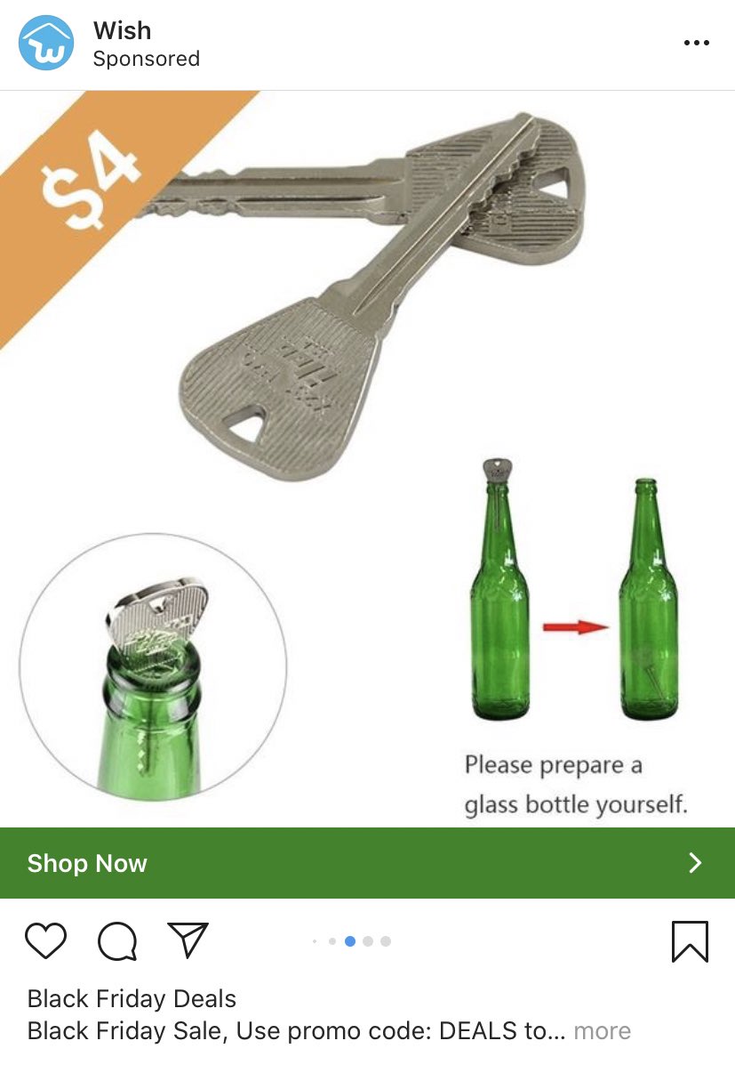 And now this “key” which looks like a normal key but... you can put it in a bottle, I think?