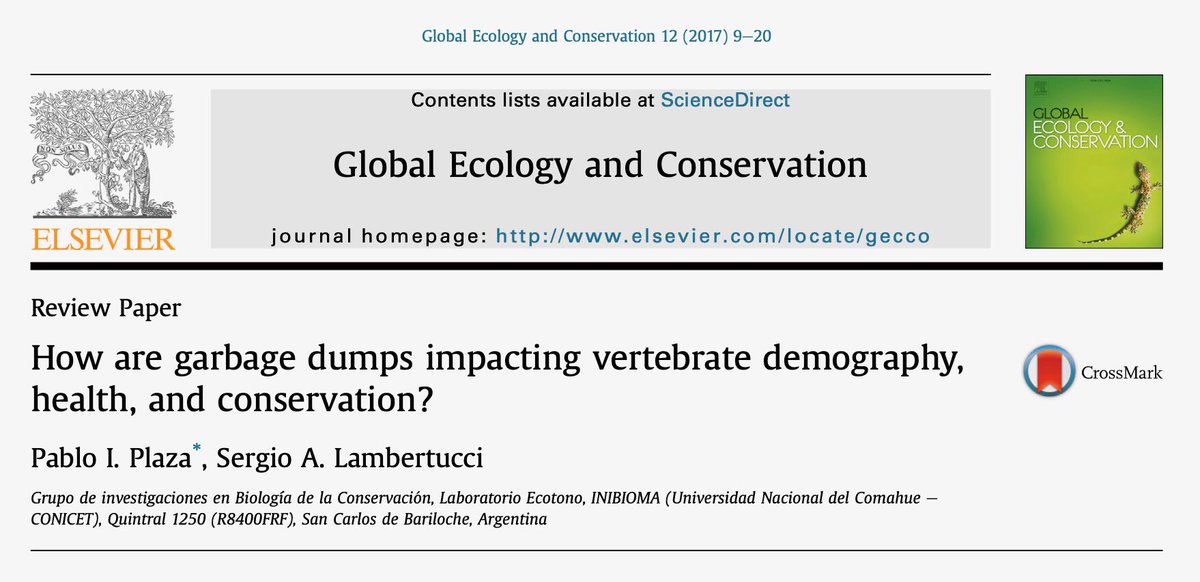 bug__soup's tweet photo. Se trata de un documento de revisión del impacto de los vertederos de basura en los medios de vida de los vertebrados terrestres. Consulte la foto para obtener información completa sobre la cita y el título. 1/4 #CCARE1 #Plaza2017 https://t.co/Z7k69Tdhci