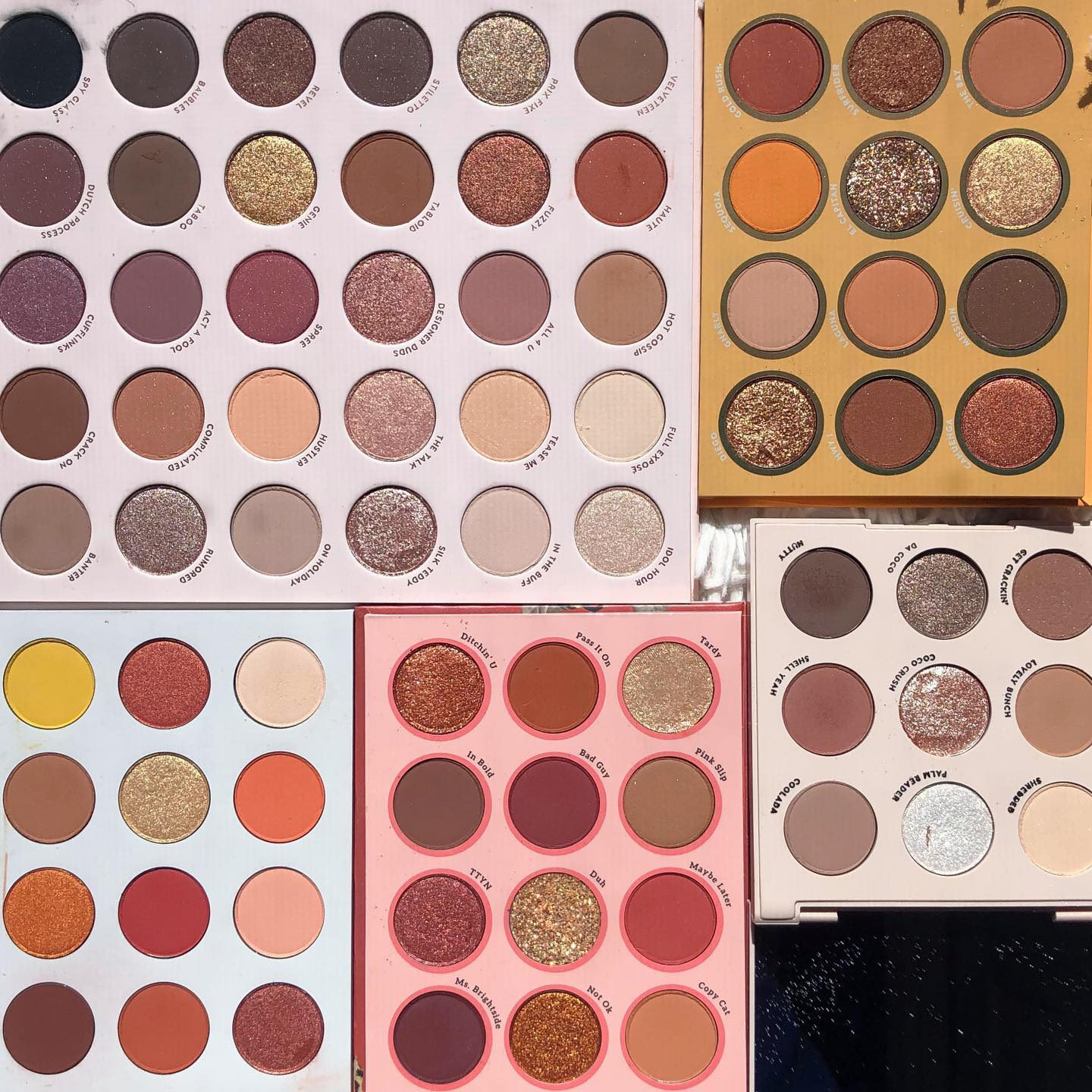 Colourpop Cosmetics Can You Guess What Palettes Are In The Photo Courtneyleexo T Co Abfknikkwg Twitter