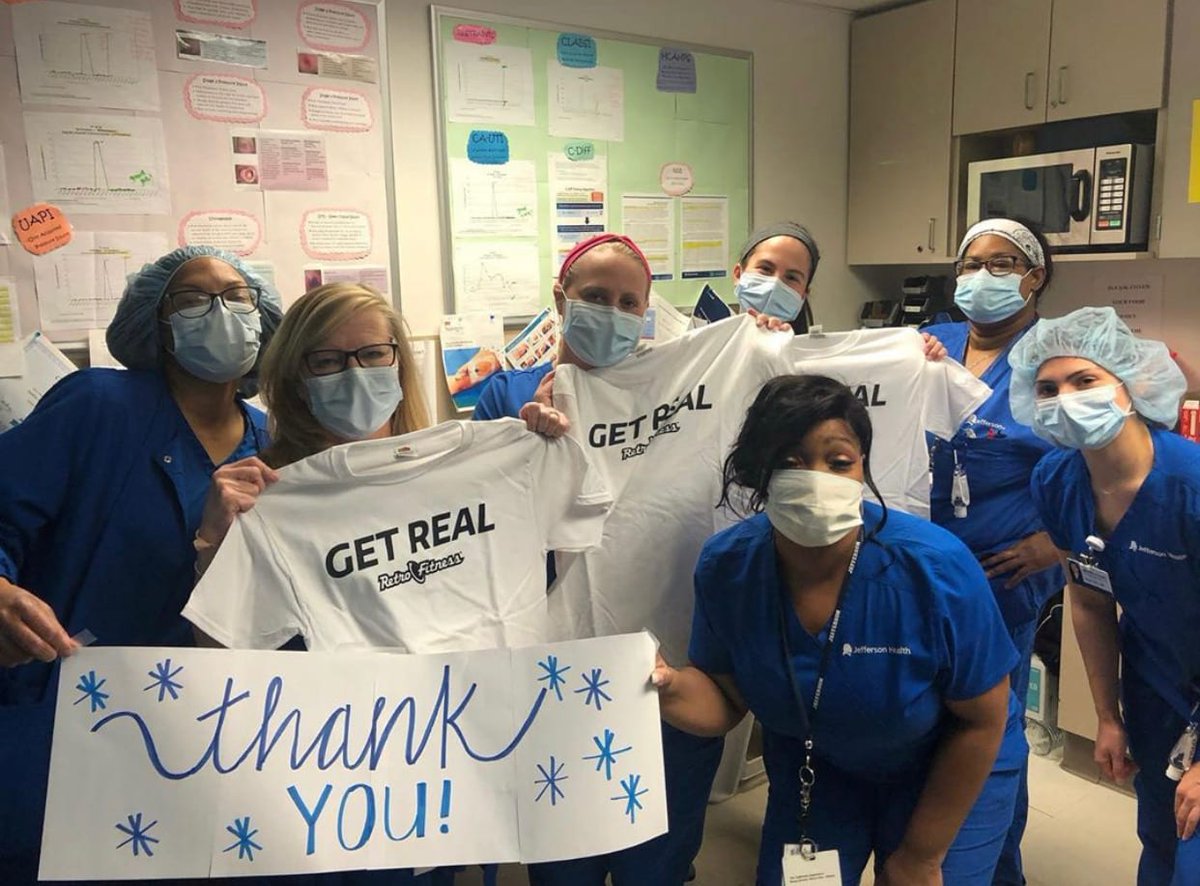 RetroBearDE's tweet photo. Thank you to our Kenhorst and Spring Garden locations for providing lunch to the Thomas Jefferson University Hospital staff today. We are here for you, and we will get through this together. #ThankYouHealthCareWorkers https://t.co/5v6X6T01cl