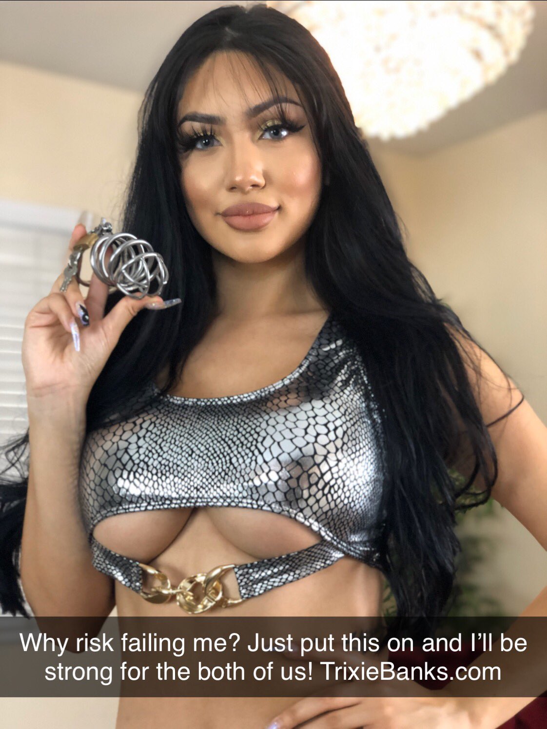 Trixie Banks on X: Why risk failing me? Just put this #ChastityCage on and  Ill be strong for the both of us! t.co8zgrZ3VQnv  t.cocnQ7j49ivq  X