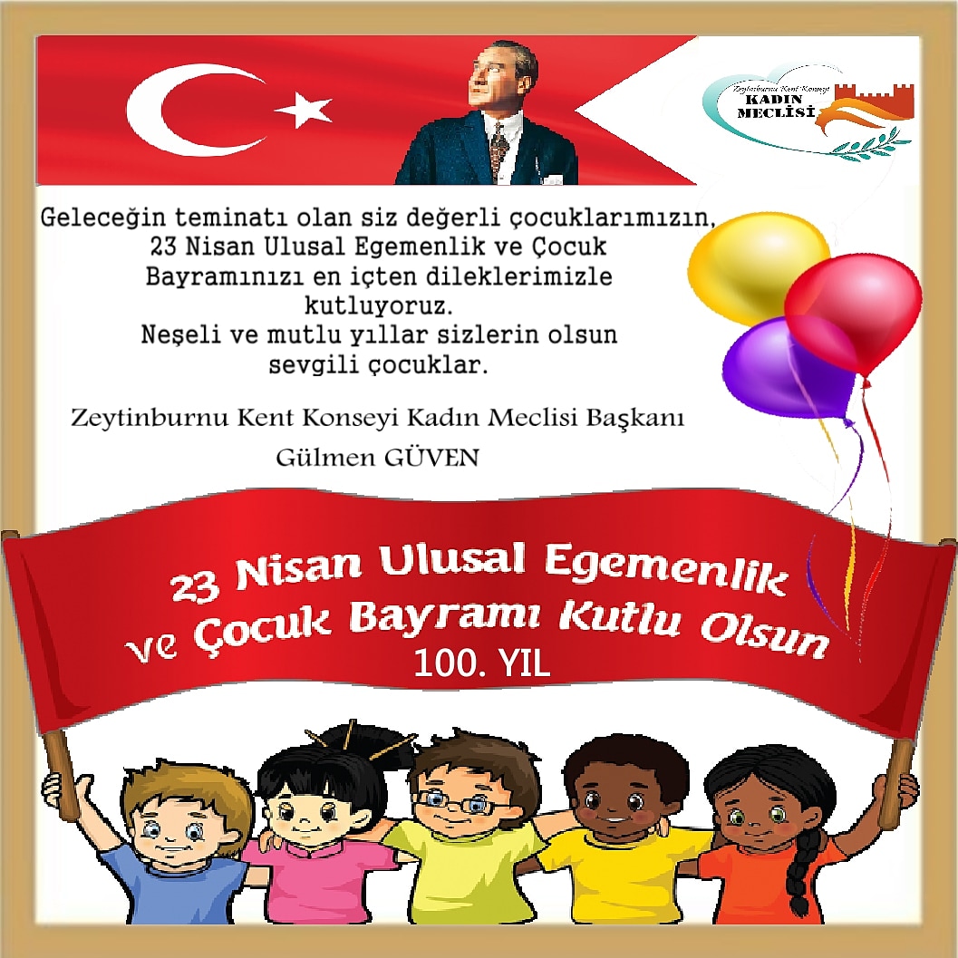 Türkiye Büyük Millet Meclisimizin 100’üncü yıl dönümünde tarifsiz bir gurur ve büyük bir heyecanla kutluyoruz.

#TBMM100Yaşında
#23Nisan
#23Nisan100Yasında 
#23NisanUlusalEgemenlikveCocukBayramı