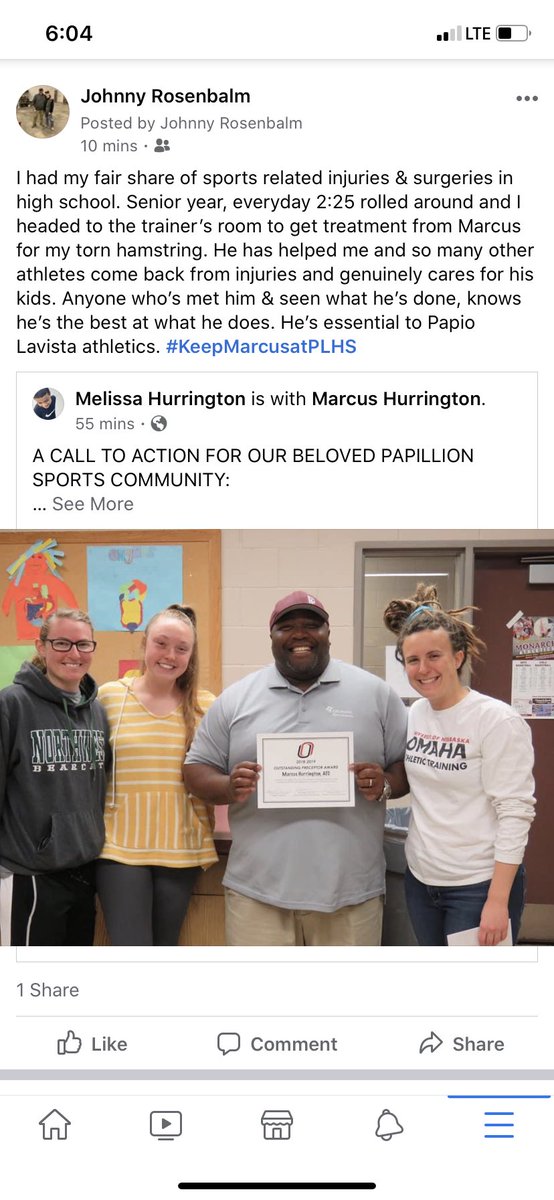 As a former PLHS student athlete, Please keep Marcus. @AndrewRikli