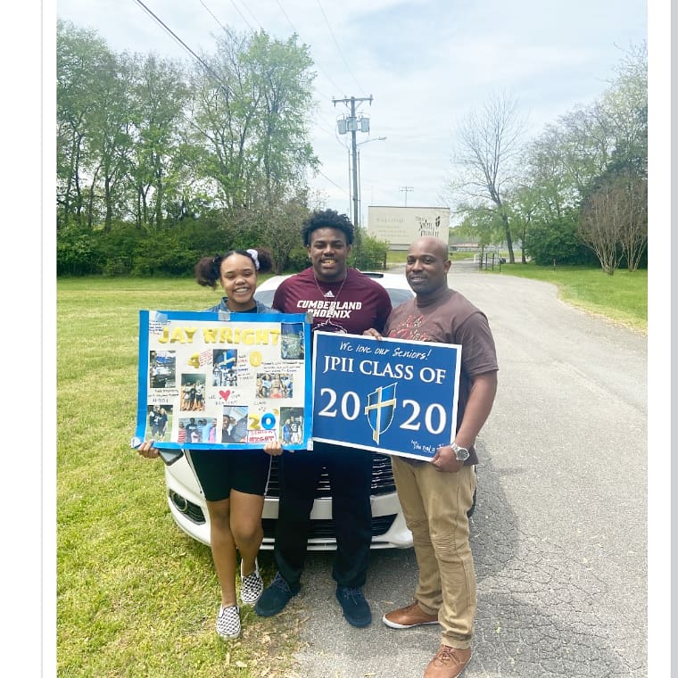 Did my senior walk/drive today was supposed to have prom this weekend 😩 and walk across the stage in May what a crazy year but still blessed 🙏 #2020Vision