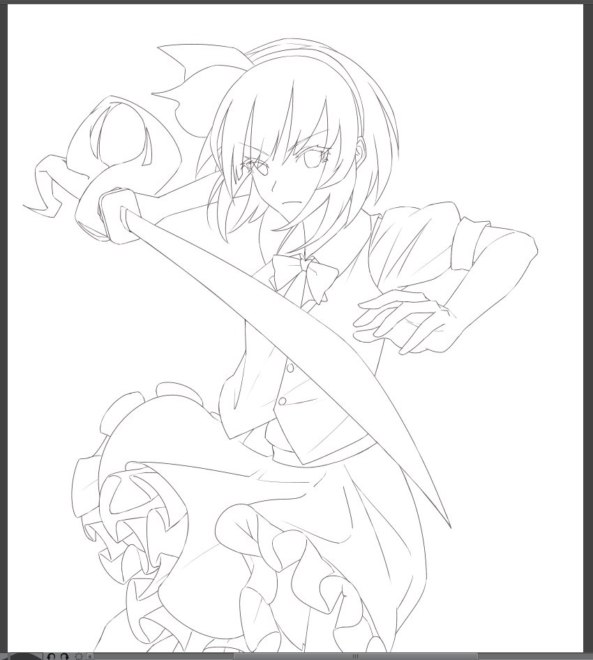youmu wip

redrawing an old piece! 