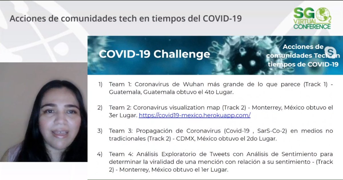RevistaSG's tweet photo. Vamos a cerrar este día con un panel donde líderes de comunidades tech como @CommunityWi, @HHMonterrey y #DataScienceMonterrey nos compartirán algunas acciones que han emprendido para hacer frente al #COVID19.
https://t.co/lup2TYL514
#SGVirtual https://t.co/OlAtNlvtGf