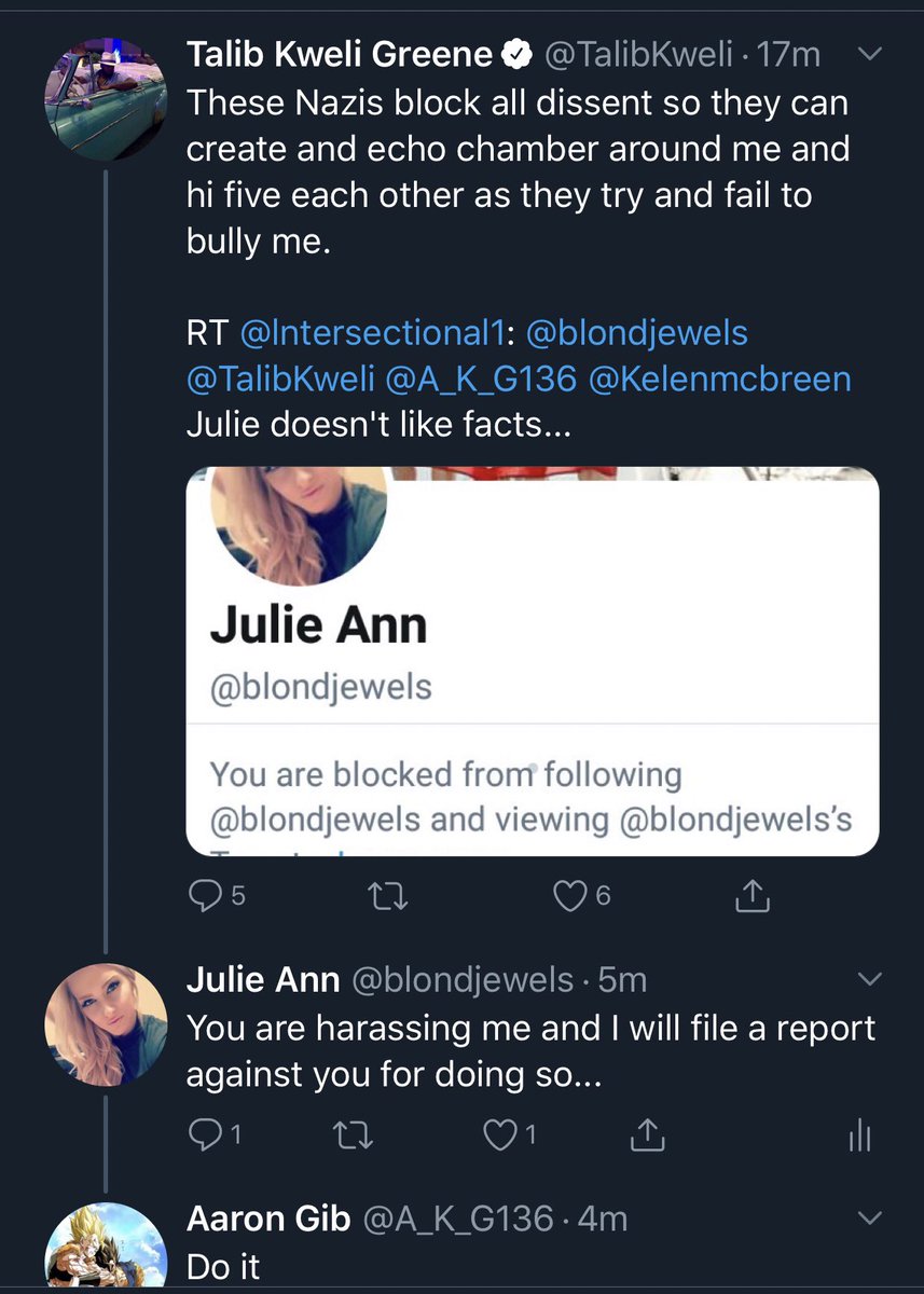 Here is what I posted to him that labeled me a Nazi and Racist because he continues to tag me and post pics of me and I objected. This is what I said that made me deserve the harassment. This is ok as long as you have a check mark.