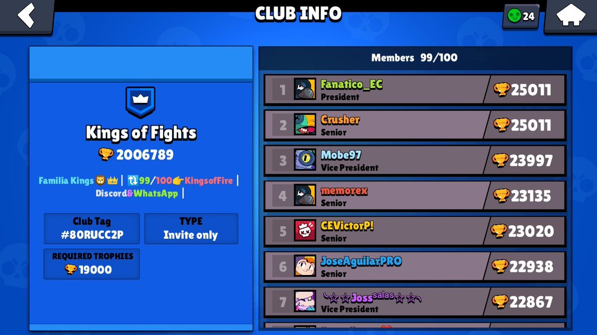 Familia_Kings's tweet photo. #BS | Ladder
Siempre reconocido por el top Mx, reclutamos gente para nuestro club de ladder.
Ambientes muy amenos y gente amable en la familia.
No dudes en unirte
#GoKF 🇲🇽🦁 https://t.co/Ii5BAzsXiM