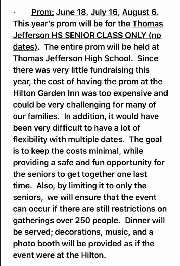 TJHS Prom tweet media