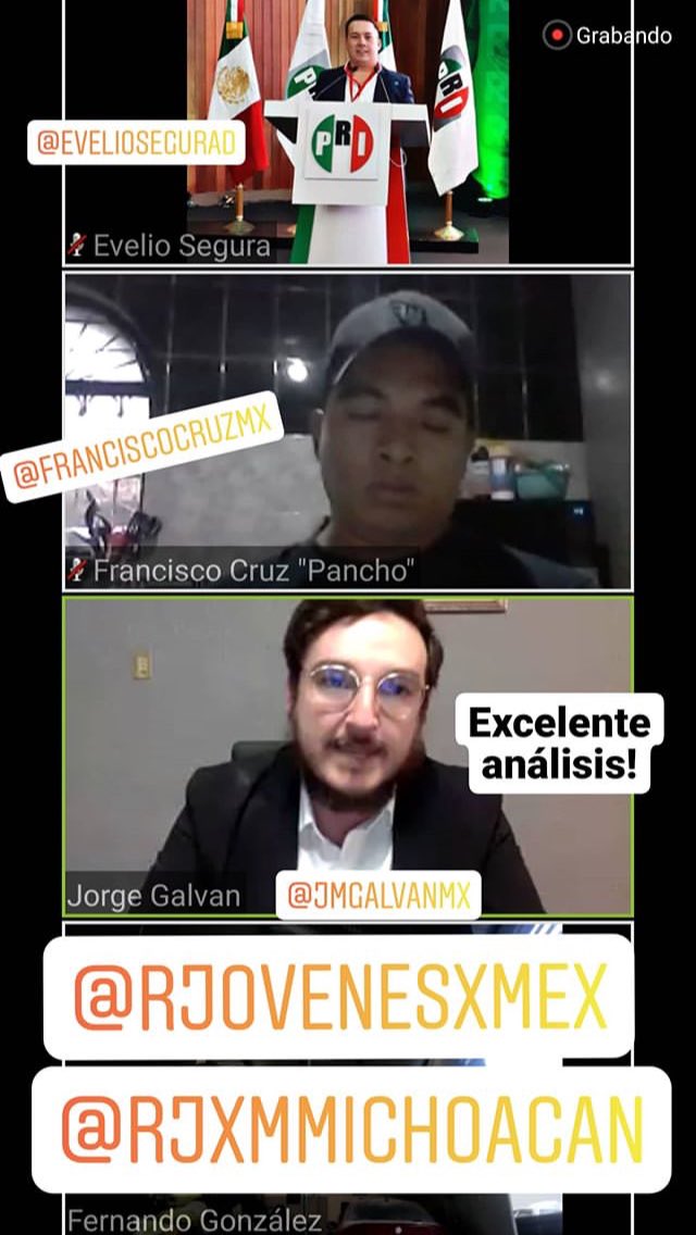 FranciscoCruzMx's tweet photo. Escuchamos esta ocasión a un colega (Economista) y paisano (Michoacano) @JorgeMGalvan hoy nos comparte analisis sobre COVID-19 y economía mexicana. #Redx #HagamosRED #RevolucionandoLaRED #RedMorelia #SomosRED https://t.co/x021SEu7hr