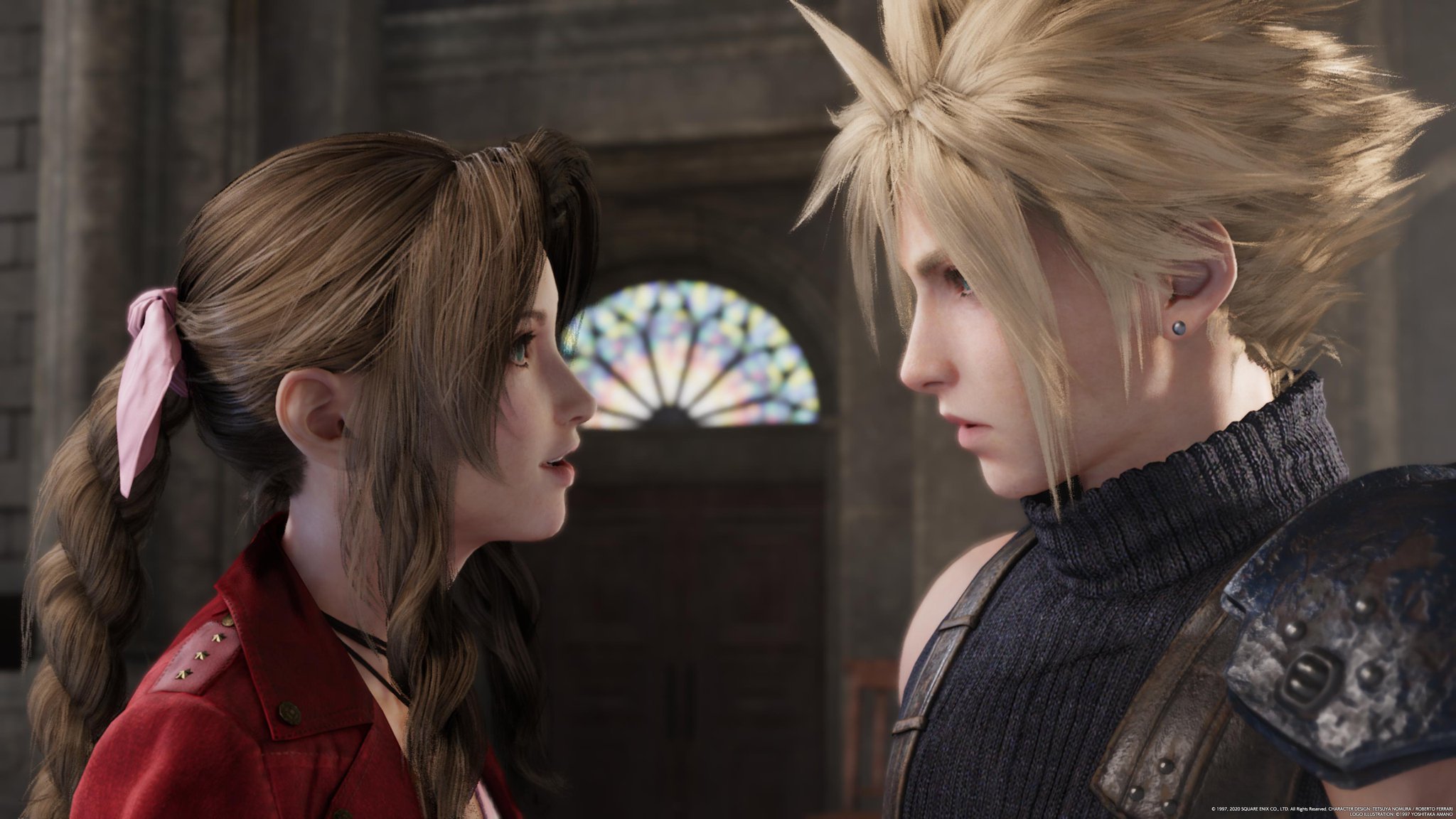 Final Fantasy 7 Remake cloud and Aerith