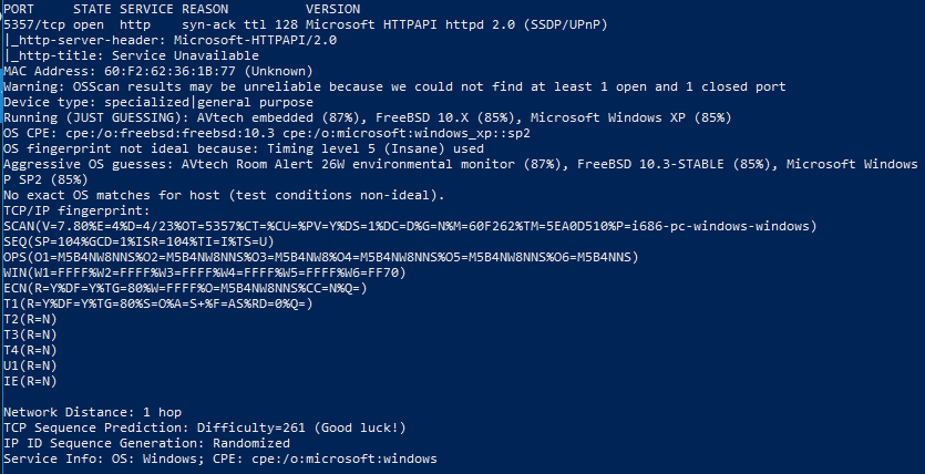 ok so network discovery enabled TCP 5357 to be open but that's it! great ish (i mean u probably don't want that on...)