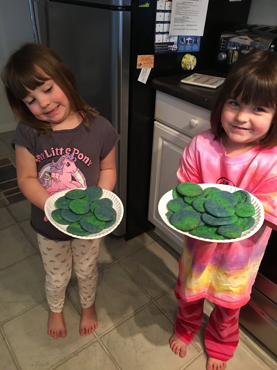 KimGabrielson's tweet photo. Earth Day Cookies made with love by Els &amp; Delanie! @NorthCreekElem @amyproos #NCEBakingChallenge https://t.co/dpcnDsADeb