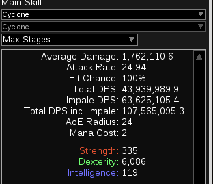 average dmg vs dexterity average dmg vs dexterity