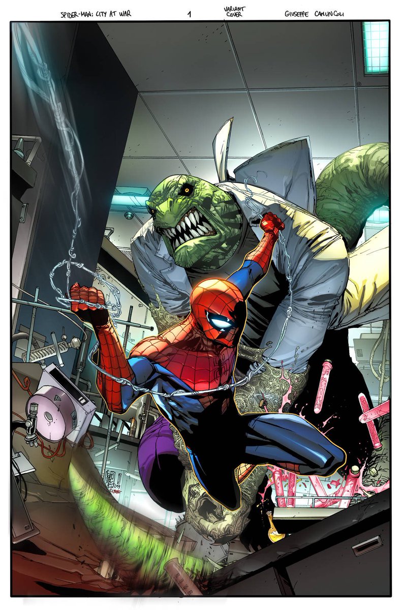 boybagley's tweet photo. Spider-Man: City at War #1 Variant by Guieseppe Camuncoli https://t.co/m2zvtFaMrJ
