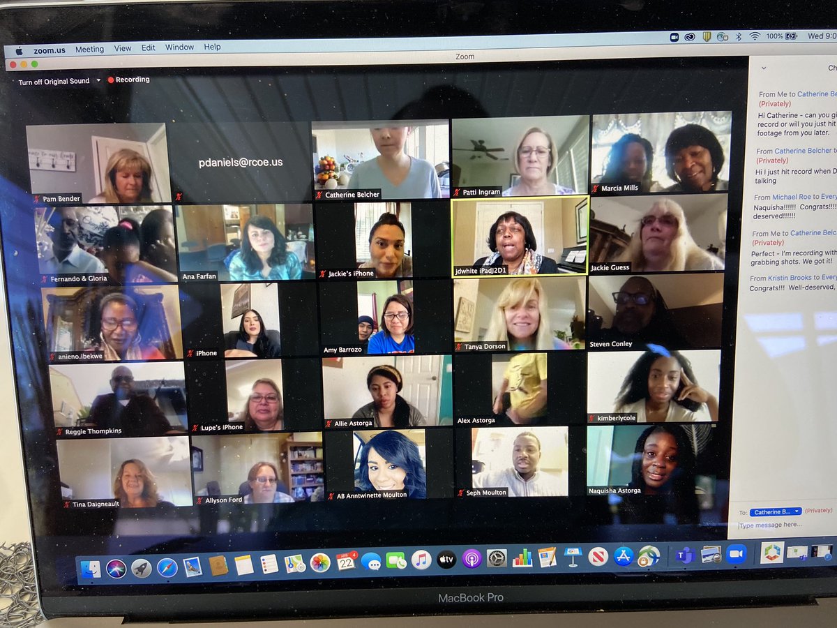 RivCoSchoolSupt's tweet photo. Congratulations to Naquisha Astorga for being named the 2021 RCOE Teacher of the Year. She is a wonderful special education teacher assigned to Temescal Canyon HS in Lake Elsinore USD! We were creative with her surprise announcement via Zoom this morning! https://t.co/2YYwpquNY2