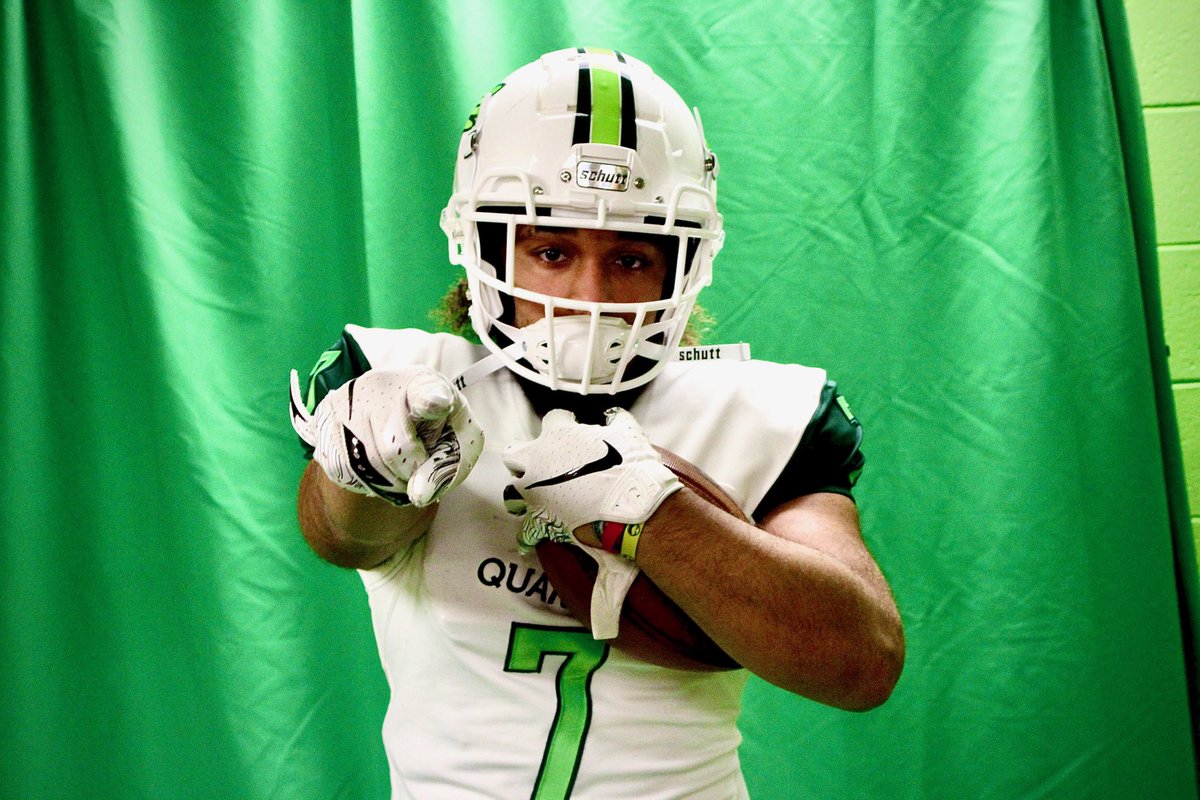 kyleengland24's tweet photo. I am proud and honored to announce that I will be continuing my academic and athletic career at Wilmington College! #tuffstreet⚪️🟢⚪️🟢 @bcmoore22 @JakeHarmon18 @DubC_Football @Coach__Goodwin https://t.co/Tk0eCwWS0I