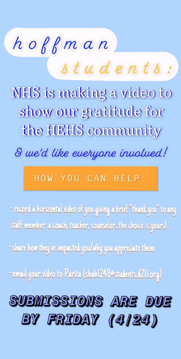 NHS Hoffman Estates High School tweet media