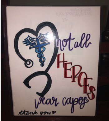 CoachSteve's tweet photo. Here are just a few signs my @WCUofPA students are making for our healthcare heroes. #HealthcareHeroes #MyStudentsAreAwesome #P1 #RamsUp #RamPride #ProjectP1 https://t.co/7Q89EWGPzD