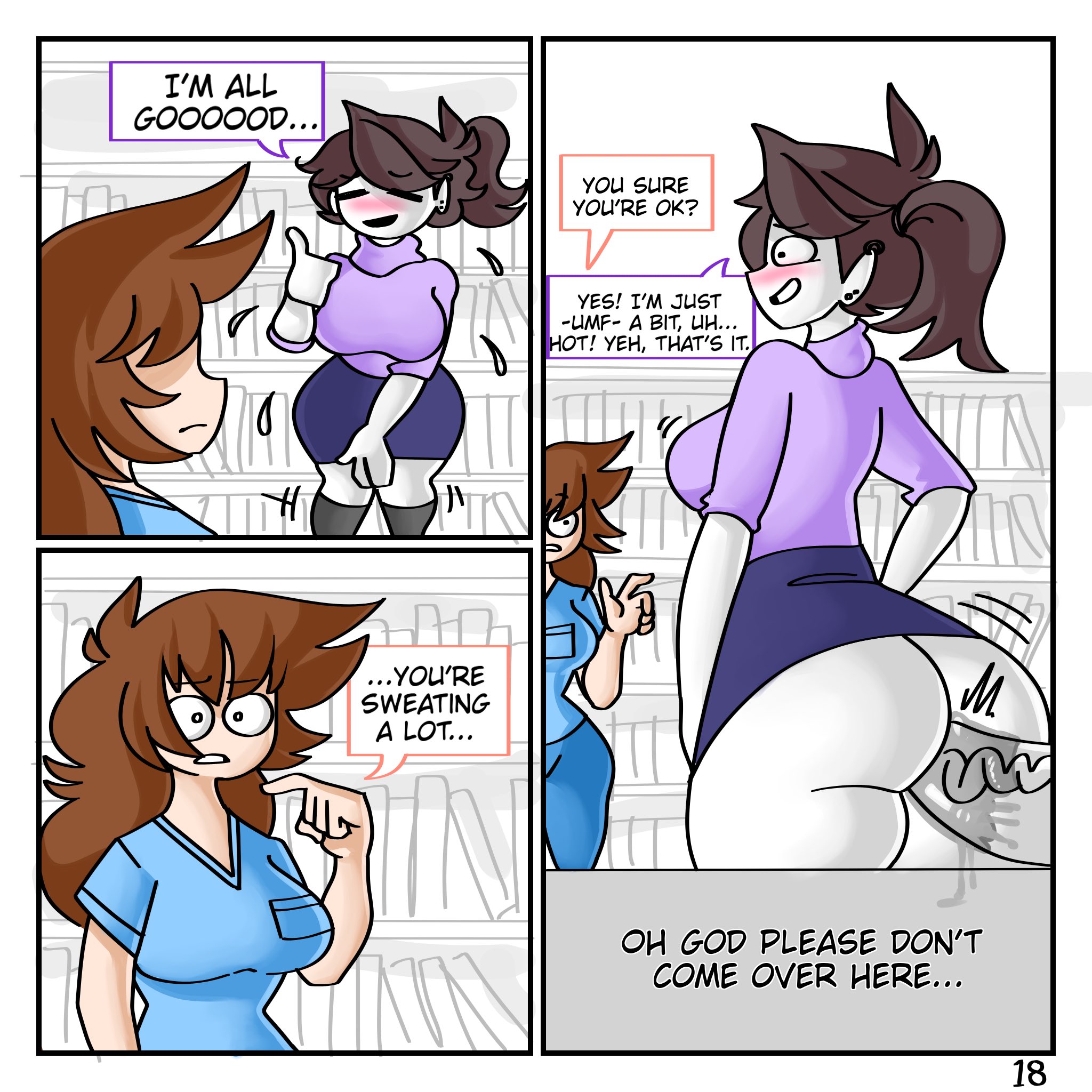 ANO 🔞 on X: Sorry for the wait, but here's Page 18 of, “Beyond the Shelves!”  t.coOupGXXuvZz  X