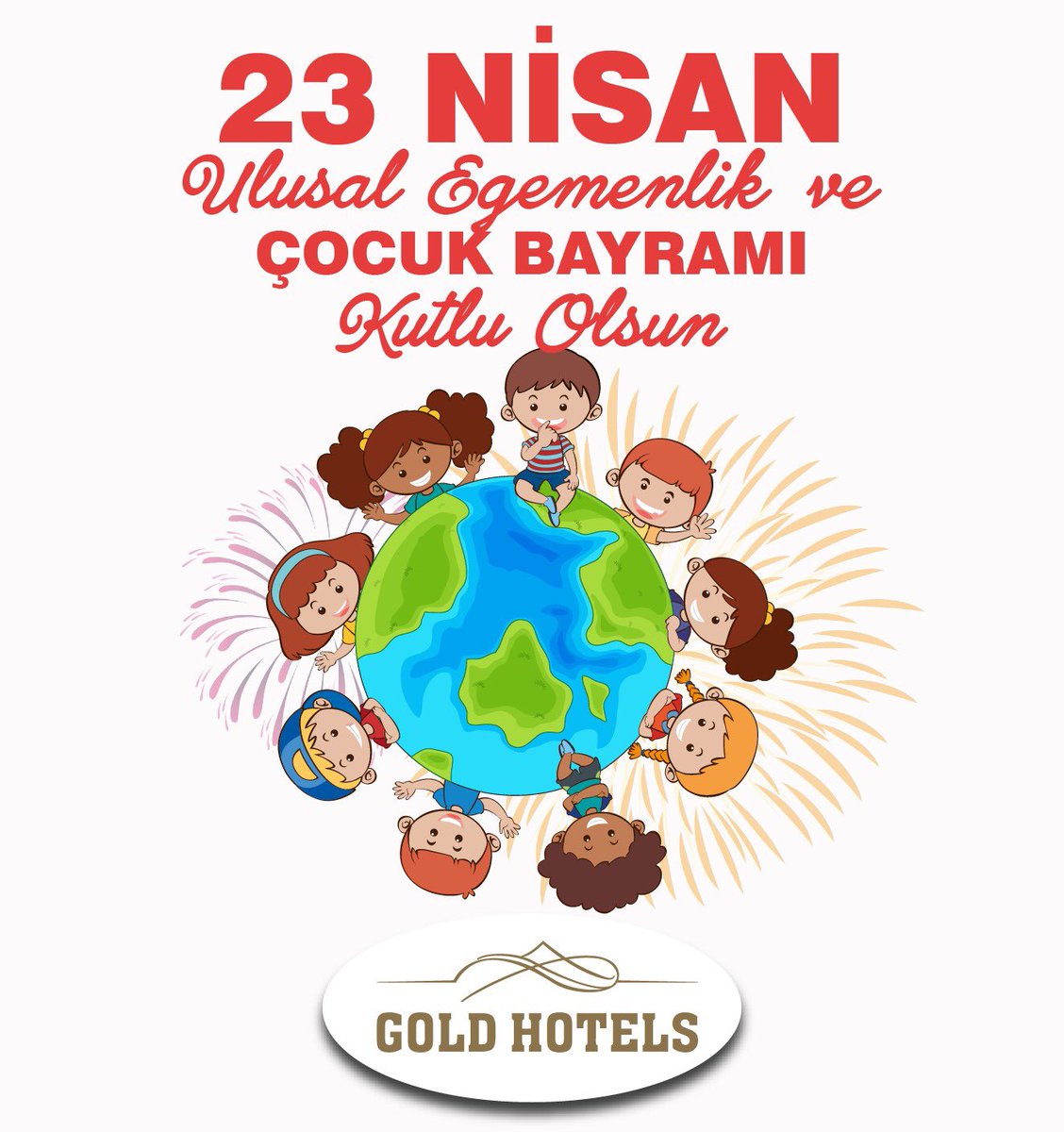 Mustafa Kemal Atatürk'ün dünya çocuklarına armağanı, 23 Nisan Ulusal Egemenlik ve Çocuk Bayramı'mız kutlu olsun.

#tbmm100yaşında #23nisan1920 #23nisan #23nisanulusalegemenlikveçocukbayramı #23aprilnationalsovereigntyandchildrensday
#goldhotels #goldcityhotel #goldislandhotel