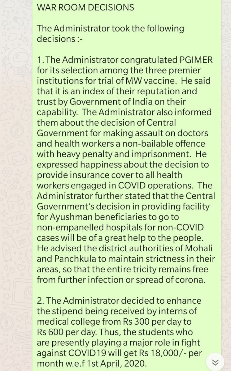 drasmalhi's tweet photo. I @drasmalhi thanks to @PunjabGovtIndia & @capt_amarinder
I request u all, #medical_interns of #Chandigarh & #Punjab should get #equal (i.e 2 times)#Stipend-#Basic_Right.
@partap_sbajwa @CMOPb @officeofssbadal
@HarsimratBadal_ @bsmajithia @kbssidhu1961
@News18Punjab @HTPunjab https://t.co/vWSKzlUysh