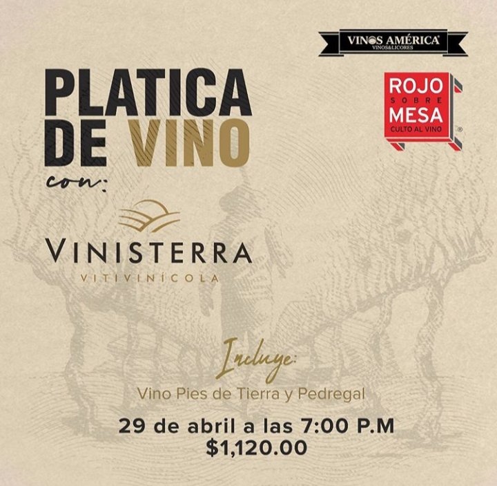 Juntos desde casa 🏠 en esta plática con nuestros amigos de <a href="/rojosobremesa/">Rojo Sobre Mesa</a> para compartir un buen rato, durante esta #cuarentena 
Participen con nosotros durante el live. Pueden realizar los pedidos de los vinos con <a href="/rojosobremesa/">Rojo Sobre Mesa</a> o @vinosamerica con entrega a domicilio en GDL 🍷