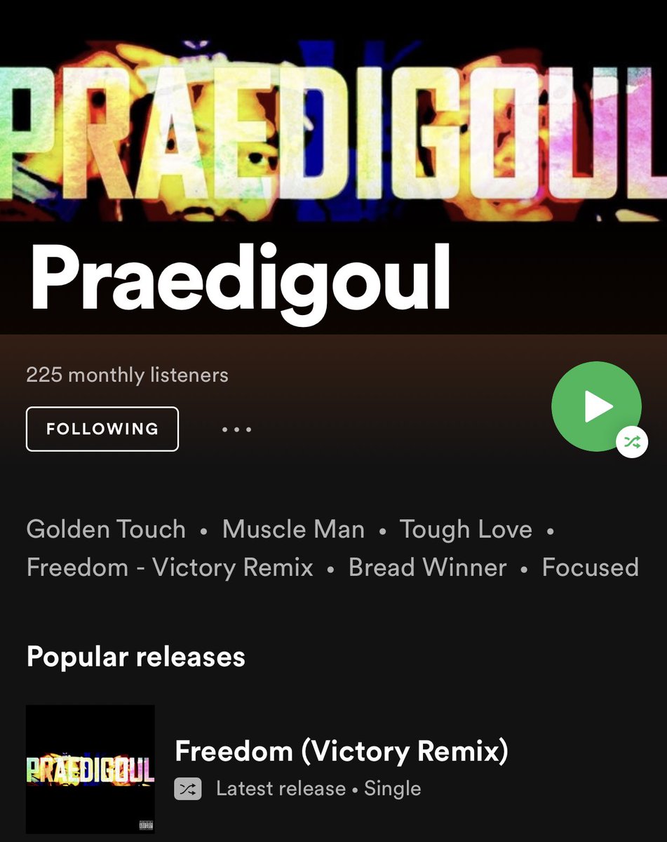 CLBMGNetwork's tweet photo. Praedigoul added to more playlists on Spotify 👏🏽👏🏽👏🏽
.
.
@BugzyBlaccck @Chuckwick_Illz @CLBMGlife @ChallzBrown #fullyindie 
 #rappers #beats #producer #newmusic  #hiphop  #beat #praedigoul #soundcloud  #musicproducer #soundcloudmusic  #beatmaker #spotify #rapper #bugzyblaccck https://t.co/AsO7xCv2Jy