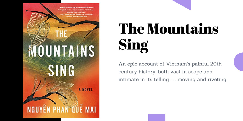 Think Vietnam, and what comes to your mind is the epic disaster. The Mountains Sing by Nguyễn Phan Quế Mai is a vivid and gripping account of Vietnam's 20th-century history from the inside.  @nguyen_p_quemai  #WorldBookDay  #BookChatter