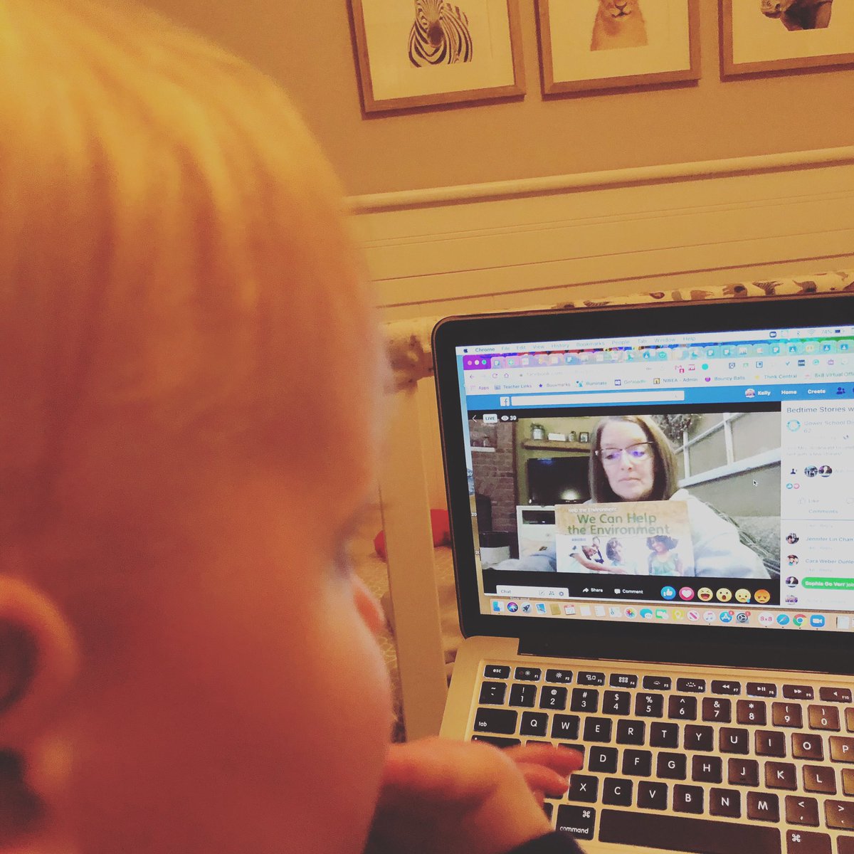 KNowak62's tweet photo. Earth Day bedtime stories from @GRodewaldGW tonight! 💚🌎 #thisisgower https://t.co/gnFhJKPaGW