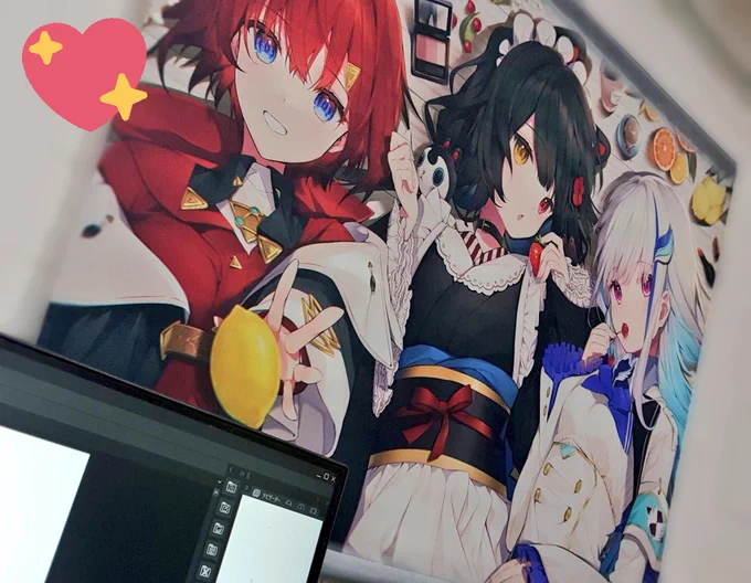 推しのタペストリーきちゃ? 