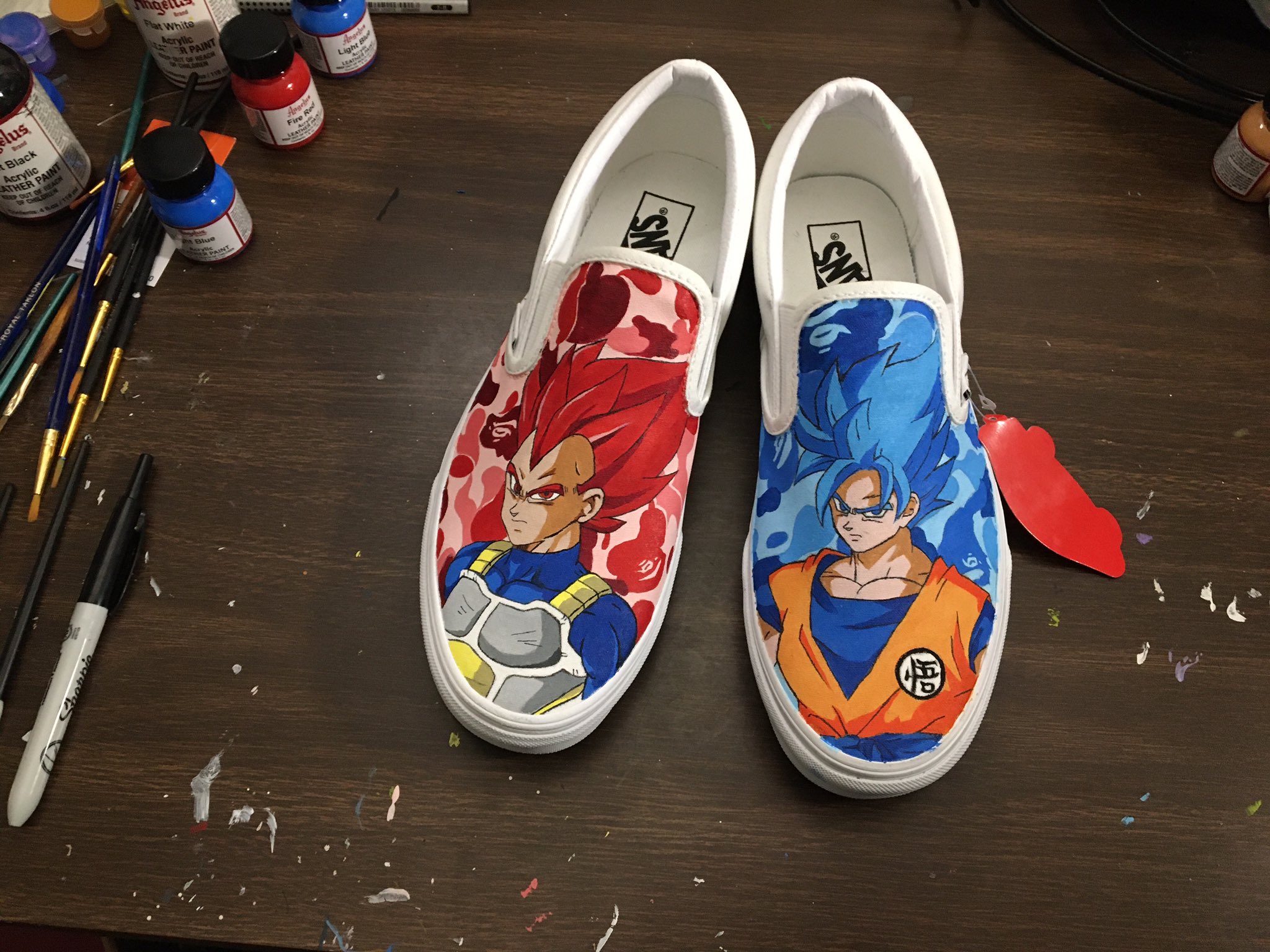 Custom dragon ball z vans deals