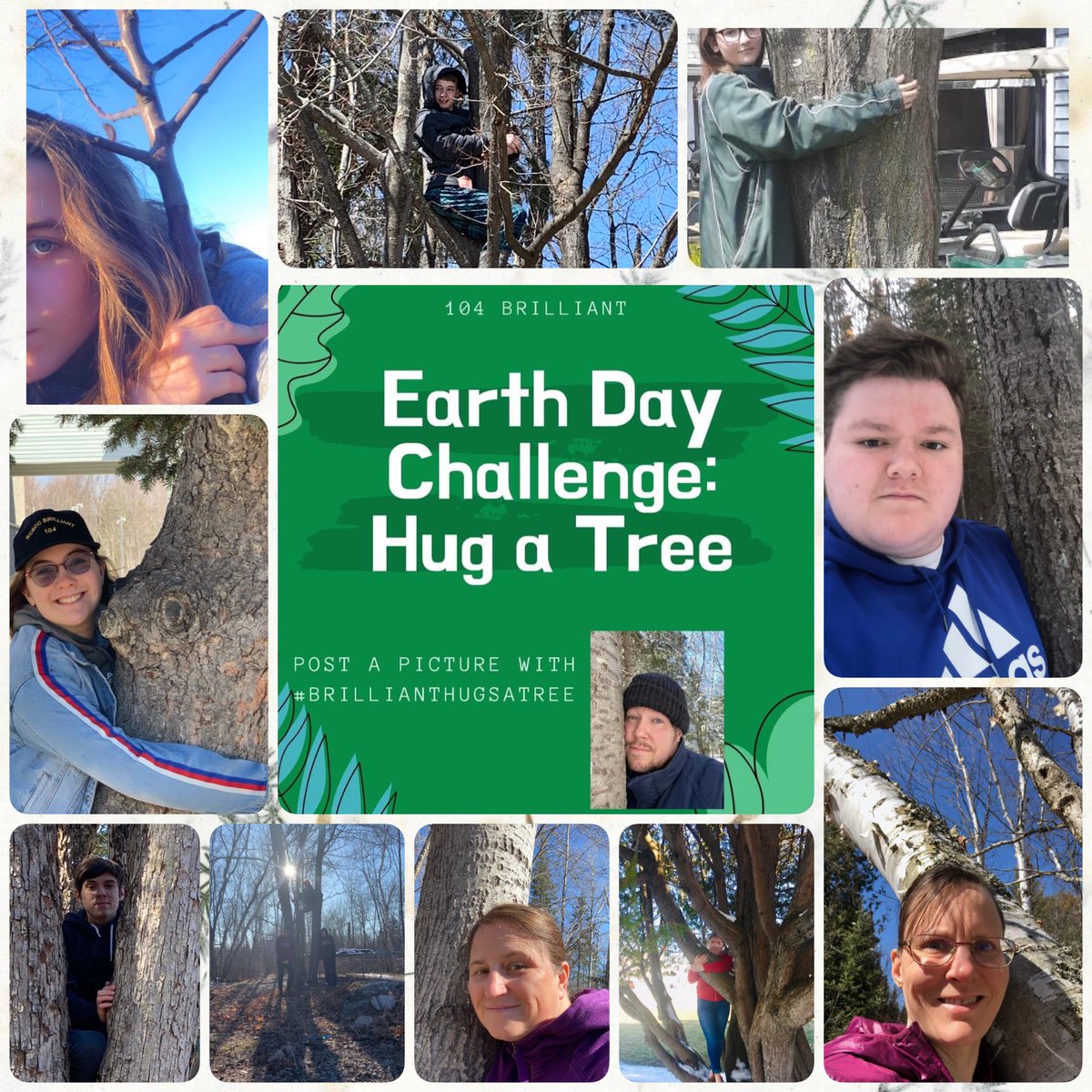 104Brilliant's tweet photo. Getting outside, enjoying nature and hugging a tree for #EarthDay #seacadets #wearebrilliant #brillianthugsatree #cadets https://t.co/8eGF8ucJBd
