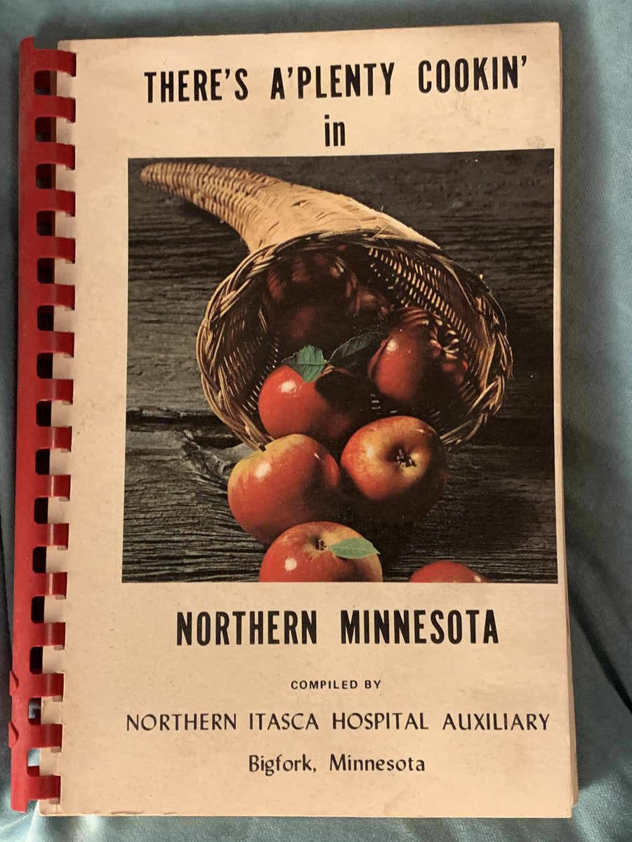 Over the years I’ve acquired a small collection of old church and community cookbooks. They’re each kind of like a time capsule. One of them is from Bigfork, Minnesota, in 1973 - and has a national celebrity section. Recipes to follow...