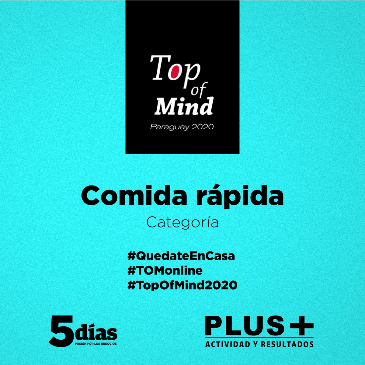 RevistaPLUSPY's tweet photo. #TopOfMindPy2019 Comida rápida - Otro año más en lo alto del podio nos habla del tremendo liderazgo que porta la marca 𝐌𝐂 𝐃𝐎𝐍𝐀𝐋𝐃’𝐒 (18%) en el mercado @5diasPY @RevistaPLUSPY @mcdonalds_py https://t.co/QiX3JZcsGO