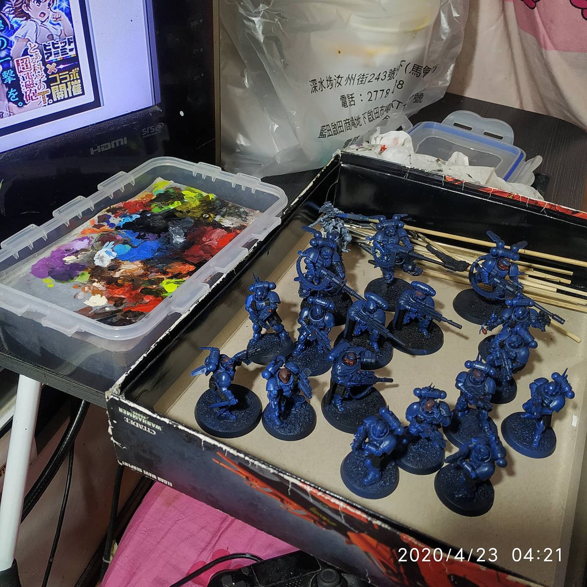 SonOf_Nurgle777's tweet photo. 小量動作改變或換頭增加地型等後
貼上膠紙避免鬼鼠位沾上
手塗黑/紅中 2

#戰錘40k #warhammer #warhammer40k #vanguard #ウォーハンマー #warhammerpainting #warhammergamesworkshop #gamesworkshoplotr

#ウォーハンマー https://t.co/WYz3ga8WOY