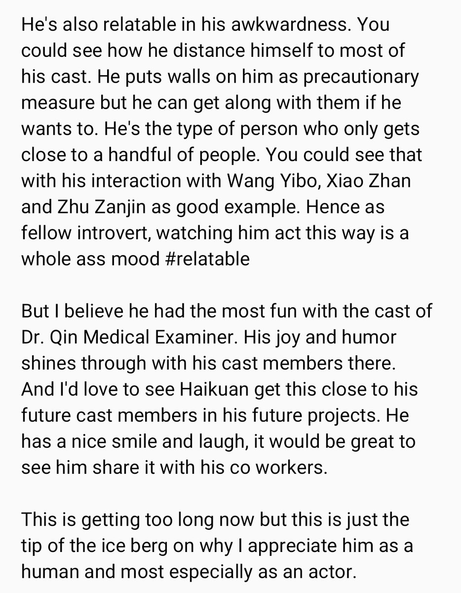 My humble opinion about him as a langhua  and why i support him now to the present  #LiuHaiKuan  #刘海宽