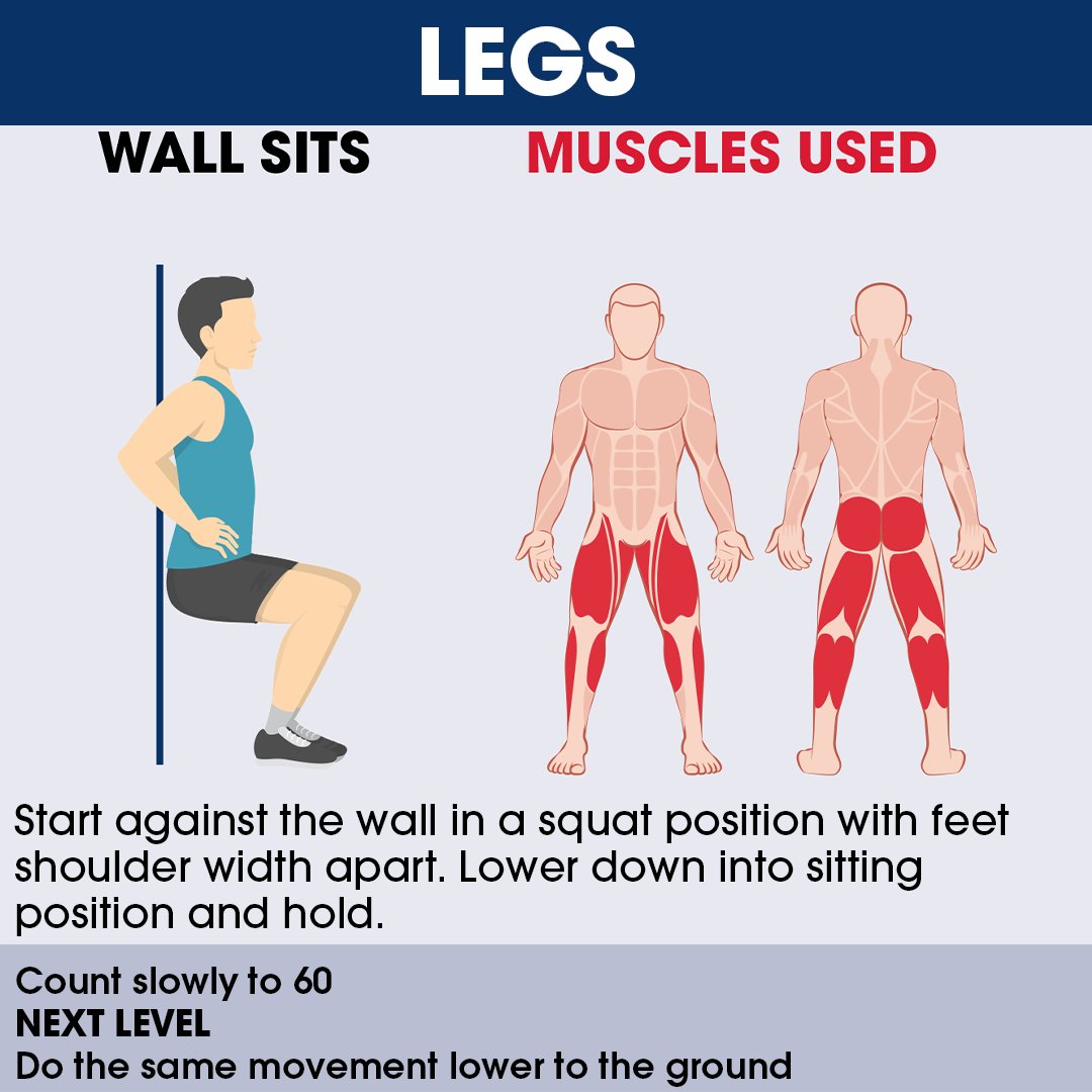 heartfoundation's tweet image. Next up in our series of iso-workouts, five great exercises to get you moving at home 🤸 Who&apos;s joining us? #isolationexercises #keepmoving