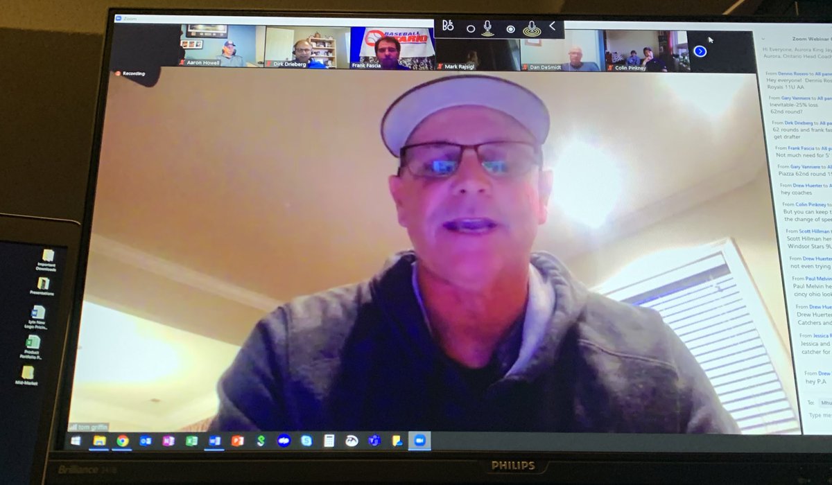 WindsorSelects's tweet photo. Great @BaseballOntario webinar tonight with @CNBaseball head coach @catchblockthrow - great lessons, drills and passion you could feel through the computer. Great job by @BallMechanic moderating to session. #PassionForTheProcess https://t.co/YjkpP45dtt