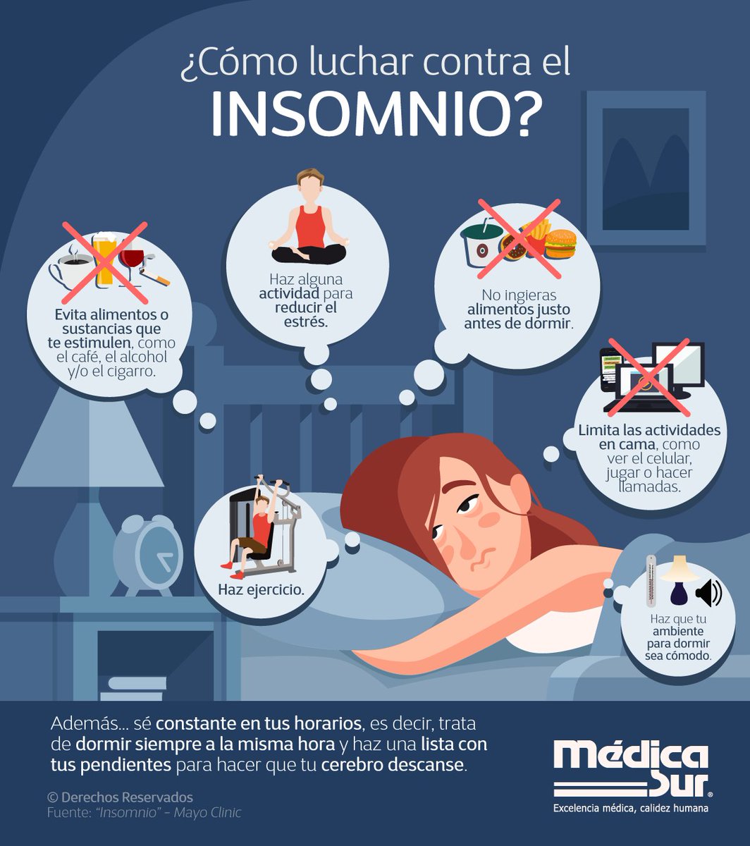 cazar matiz En marcha Médica Sur on Twitter: "¿Tienes problemas para dormir? El #insomnio puede  ser un síntoma del estado de #estrés o #ansiedad por #COVID19. Conoce más:  https://t.co/RBMwIC4B9C #MédicaSurTeCuida #Cuarentena #Coronavirusmexico  #Coronavirus #Fase3 ...