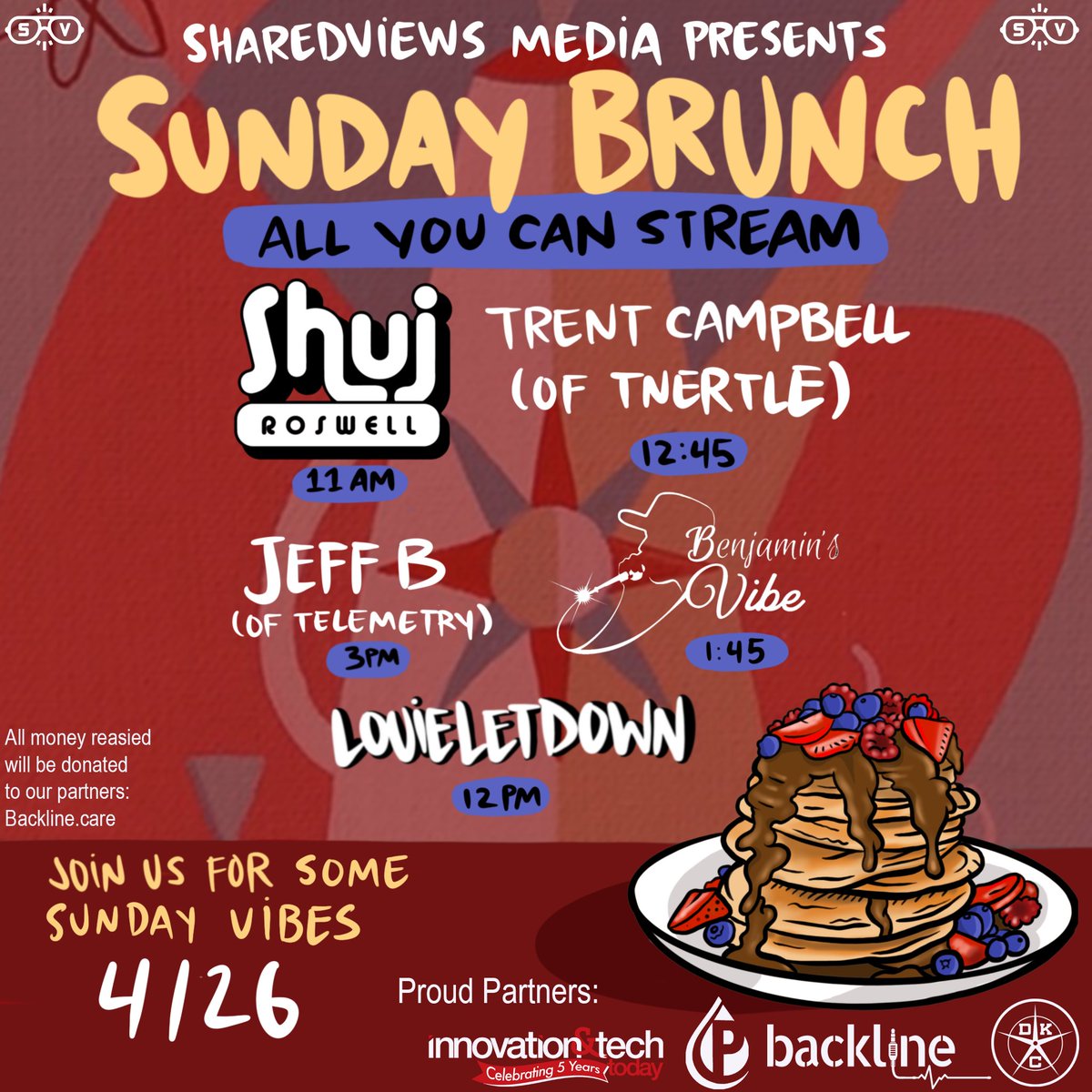 Streaming on Sunday!