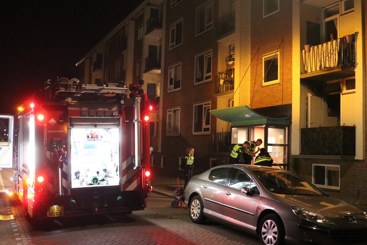 Melding brandweer Natriumweg Apeldoorn inzake keukenbrand