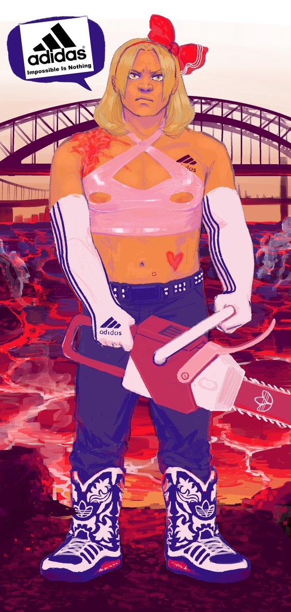 tinfigs's tweet photo. EXTREMELY fun #adidas #fma #hellsgatebridge co op draw event with my pal @anger_barbie hell is REAL and it is standing in ADIDAS COWBOY BOOTS
@adidas pls sponsor https://t.co/tPEdi3b75T